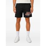 tiger-print drawstring shorts 5