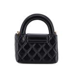 Kelly Top Handle Shopping Bag Quilted Shiny Aged Calfskin Nano crossbody bag 2