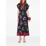 horse-print panelled dress 2