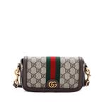 Ophidia Flap Convertible GG Coated Canvas Mini shoulder bag 1