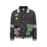 patch-detail striped-trim cardigan 1
