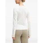 Свитер с V-образным вырезом и логотипом 2