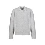 distressed waffle-knit cardigan 1