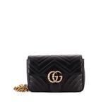 Стеганая поясная сумка Pearly GG Marmont Flap 1