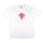 Футболки Supreme Cross Box Logo Tee 'White' 1