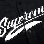 Jerseys Supreme Velour Baseball Jersey 'Черный' 3