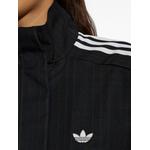 embroidered-logo pinstripe jacket 5