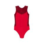 suede-panelled sleeveless bodysuit 2