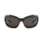 Солнцезащитные очки Balenciaga Shield-Frame Bio Injection «Black/Grey» 1