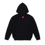 Молния Comme des Garçons PLAY толстовка с капюшоном с эмблемой сердца на спине 'Черный' 2