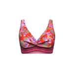 Топ бикини Joyful Florals Red Plus Cup с защипами 1