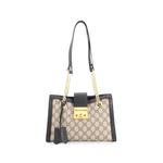 Padlock Chain Tote GG Coated Canvas with Leather Small shoulder bag 1