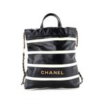 Рюкзак 22 Chain Striped Shiny Calfskin среднего размера 1