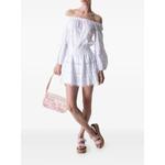 Platani eyelet embroidered smock mini dress 2