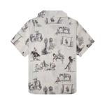 Рубашки на пуговицах One Of These Days Charcoal Montage Camp Shirt 'Bone' 2