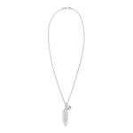Кулон с пером и кристаллом Swarovski® — серебро 925 пробы 3