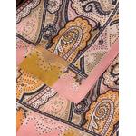 silk pocket square with symmetric Paisley motif scarf 2