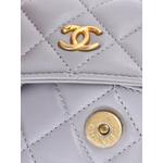 Мини-сумка через плечо Pearl Crush Flap Clutch with Chain Quilted Lambskin 2
