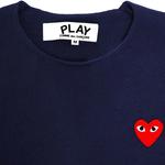 Свитеры Comme des Garçons PLAY V-Neck Pullover Sweater 'Navy' 2