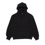 Худи Supreme Satin Appliqué Hooded Sweatshirt «Black» 1