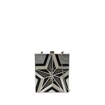 Сумка через плечо Metal and Leather Tuxedo Box Star Clutch on Chain (2017 год) 1