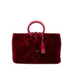 Стеганая сумка CC Quilted Velvet Top Handle Bag (2000-2002 годы) 1