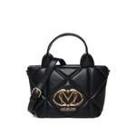 quilted logo-plaque tote bag 1