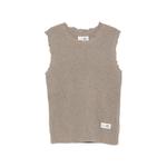 distressed ribbed-knit vest 1