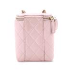 Маленькая сумка на плечо Vertical Classic Vanity Case with Chain Quilted Caviar 2