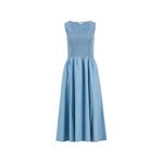 Josie shirred sleeveless midi dress 1