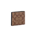 Кошелек-биллфолд Coach ID Signature Canvas цвета Tan 66551 3
