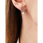 Серьги Sleek из желтого золота с жемчугом и бриллиантами 2