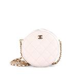 Мини-сумка через плечо Round Clutch with Chain Quilted Caviar 1