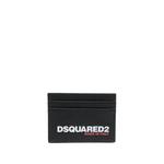 logo-print leather cardholder 1