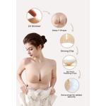Angel Push Up Nubra в черном цвете Бесшовный невидимый многоразовый самоклеящийся бюстгальтер для свадьбы 4
