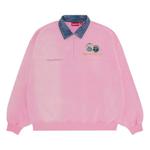 Полузастежки Supreme Denim Collar Half Zip Sweatshirt 'Pink' 1