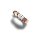 Серьги-кольца из розового золота с бриллиантами 2