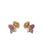 Серьги Goldenberry из желтого золота с камнями 2