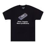Футболки Pleasures Happier T-Shirt 'Black' 1