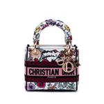 Сумка-сэтчел Mini Embroidered Canvas Florilegio Lady D Lite (2023 год) 1
