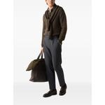 dark grey mélange wool and cashmere pants 2