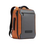 panelled logo-patch backpack 2