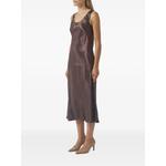 Talete satin-finish scoop-neck midi dress 2
