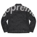 Джинсовые куртки Supreme Inset Logo Denim Trucker Jacket «Black» 2