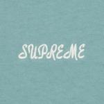 Футболки Supreme Washed Script Short-Sleeve Top 'Sage' 2
