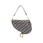 Сумка на плечо Saddle Handbag Oblique из канваса среднего размера 2