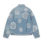 Джинсовая куртка Stussy x Denim Tears Type 2 Jacket 'Light Indigo' 2