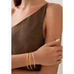 Сплошной браслет Golf Bangle 2 мм с розовым золотом слоистый - 65 мм 5