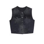 Джинсовый короткий жилет Slim Fit 7
