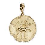 Большая подвеска Of The Star Sagittarius Coin из желтого золота 1